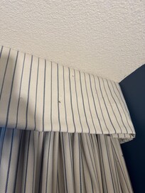 Dirt on the curtain