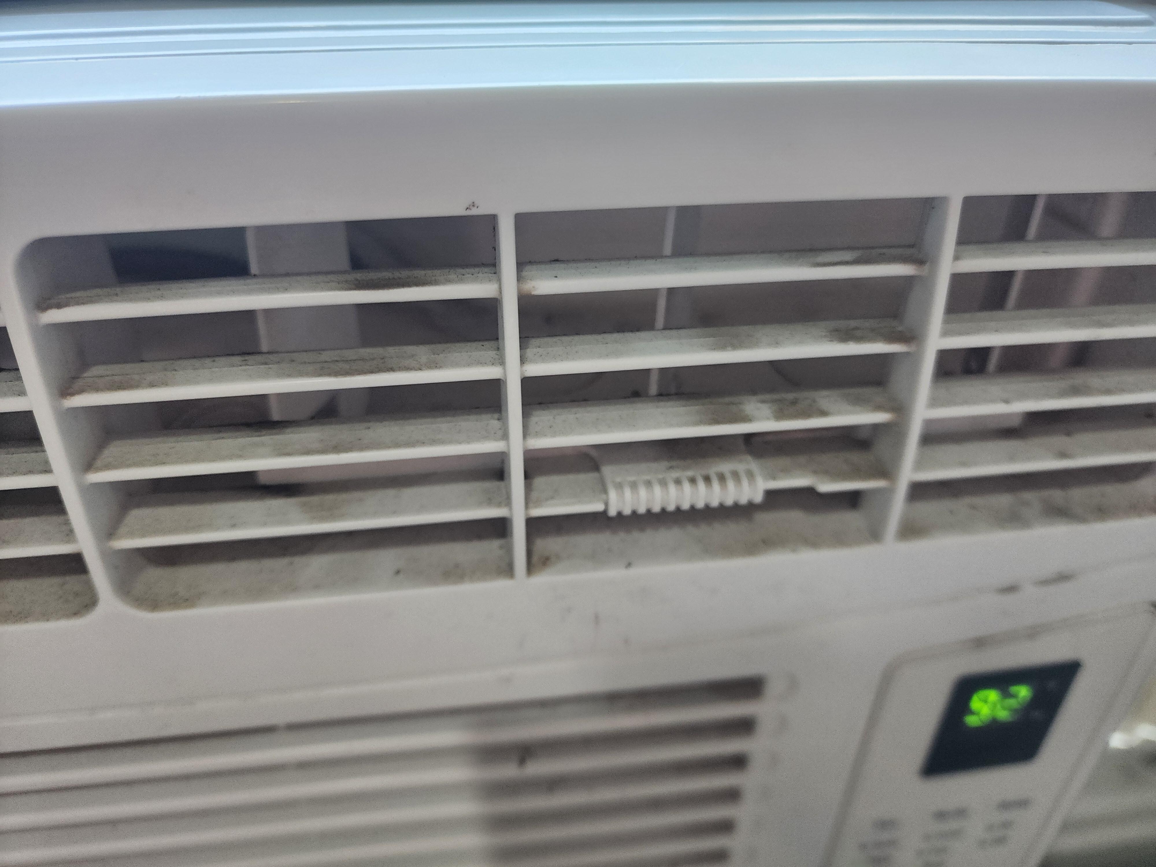 Master bedroom build up of dirt & dust in a/c, that didn't work properly which left bedroom severely hot 