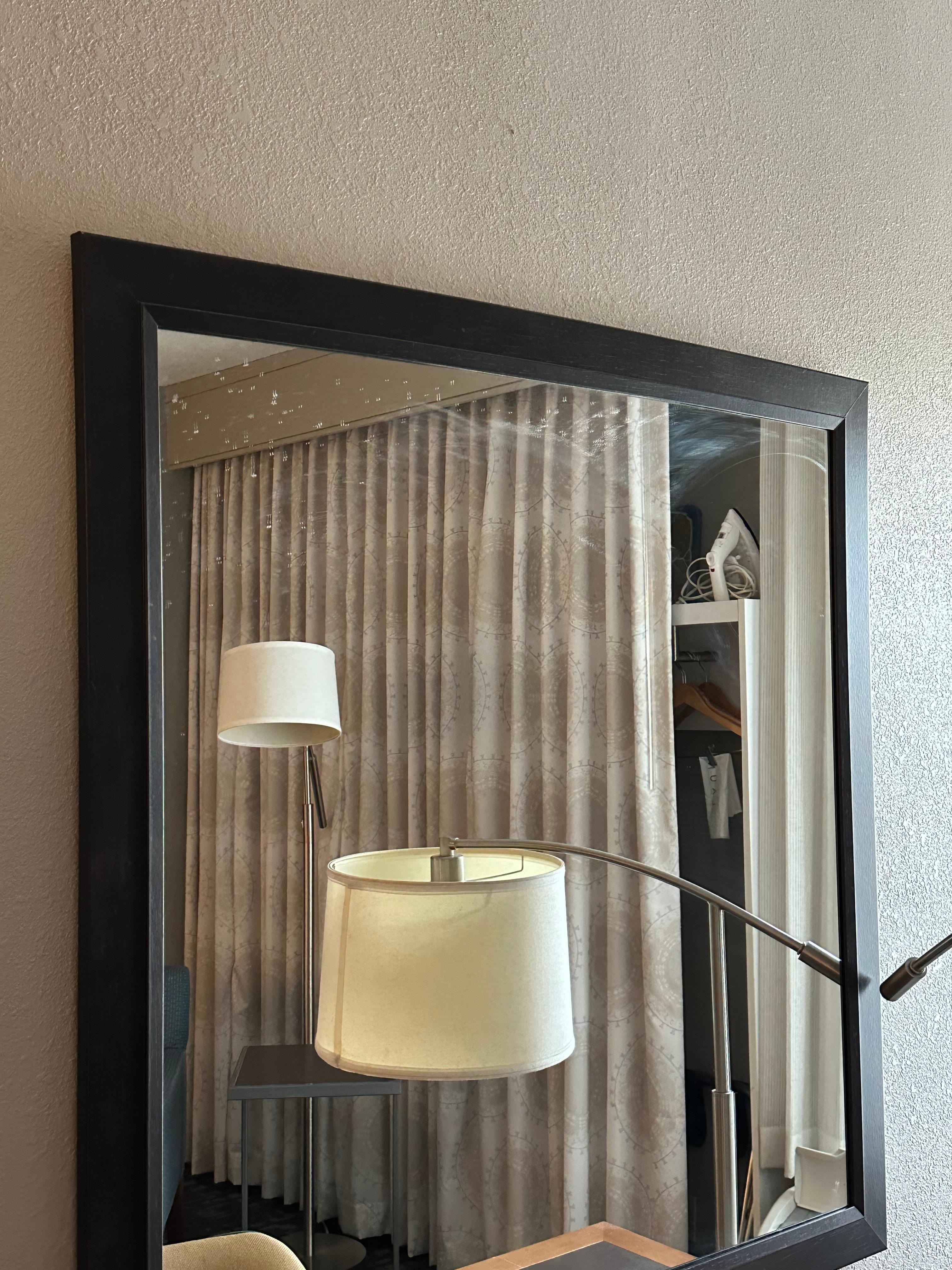 Mirror that was “cleaned”