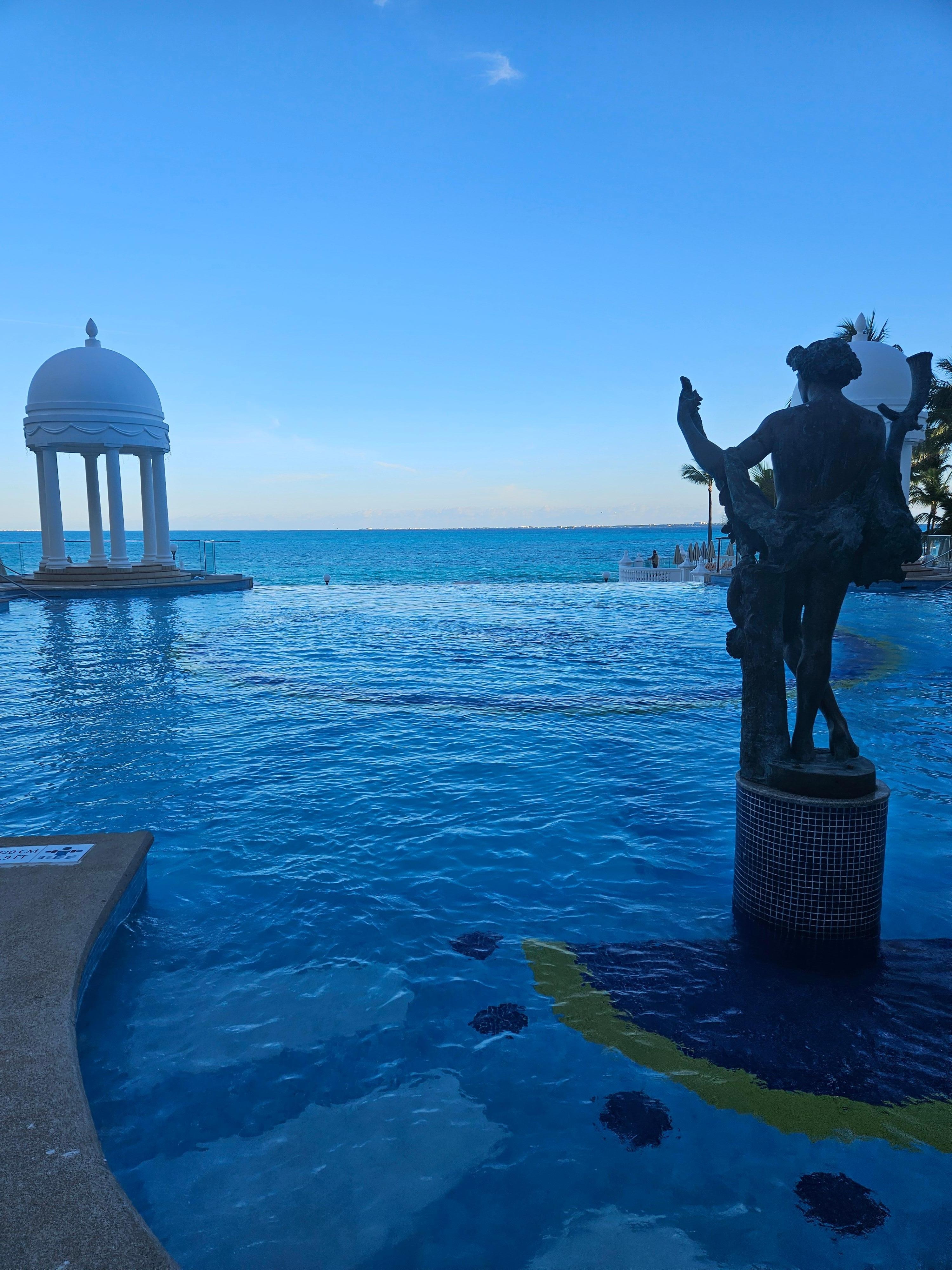 Pool overlooking ocean