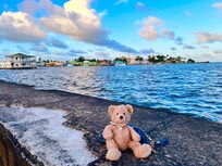 Kurz hinter dem Haus das Meer