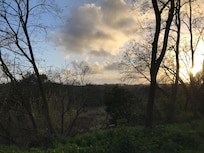 Vue depuis la chambre avec le parc Caffarella