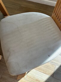 Stained chairs for table