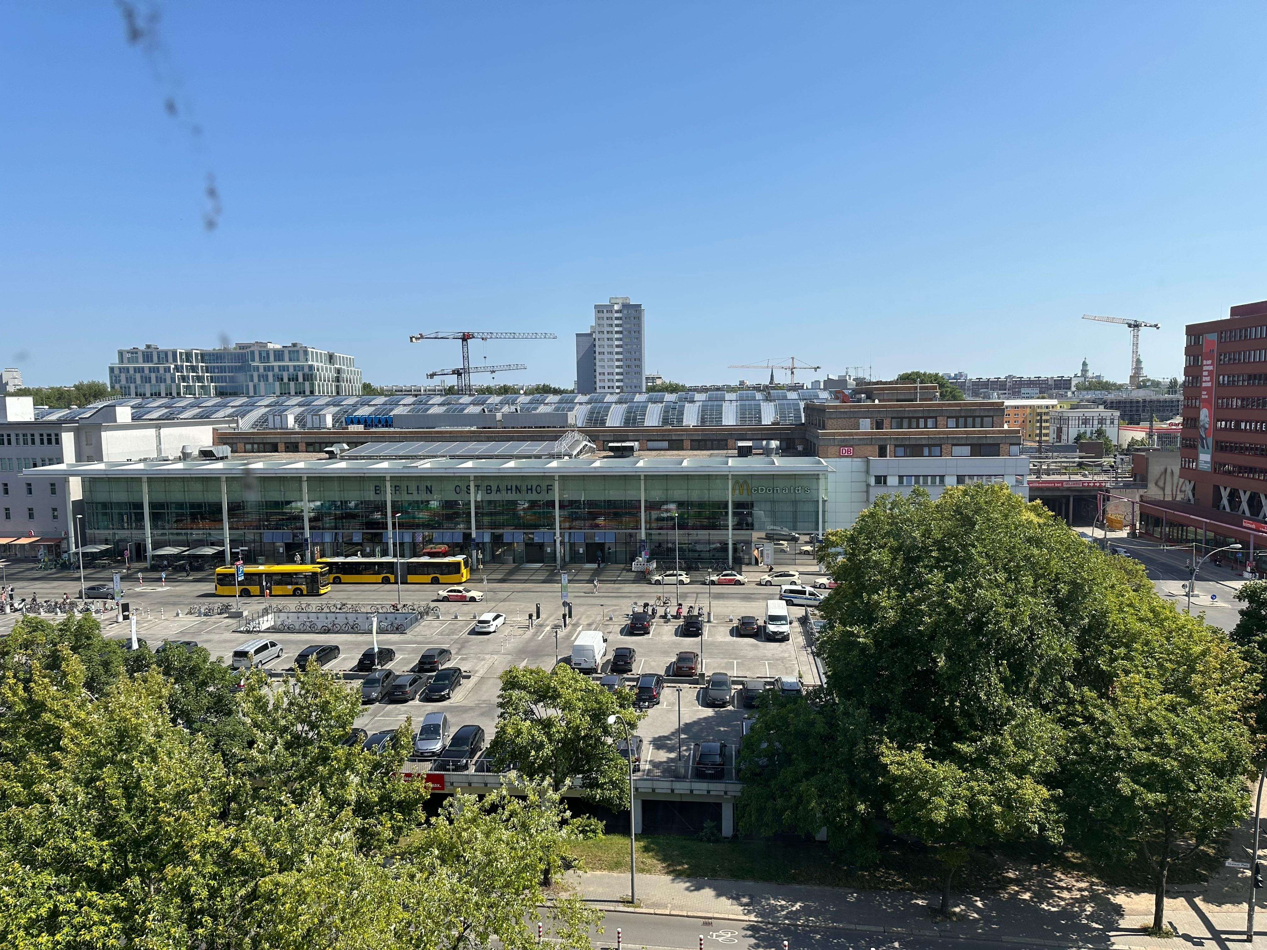 Local are, view of the station nearby.