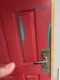 Interesting colored door (inside)
