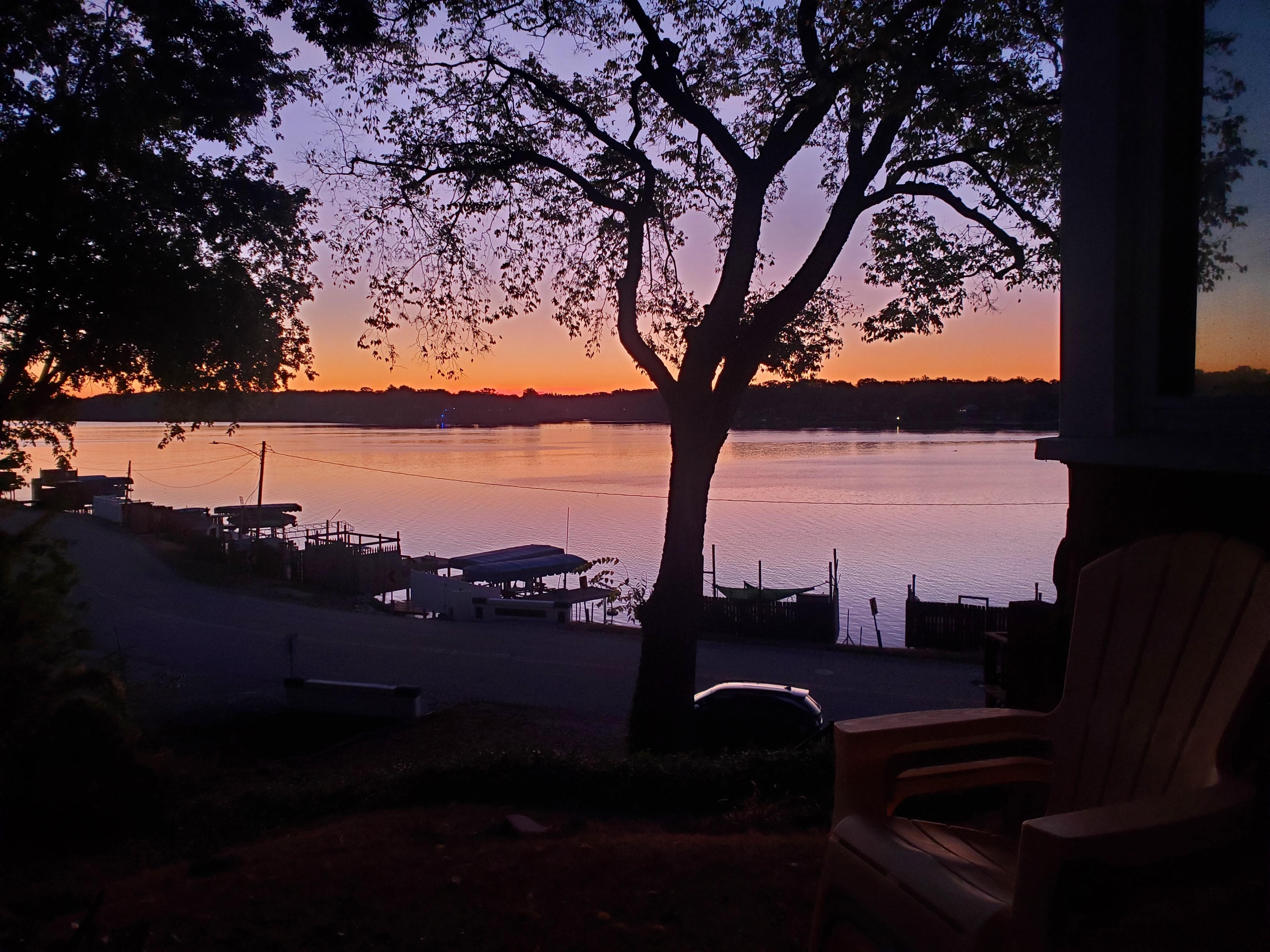 Sunrise from the BBQ area