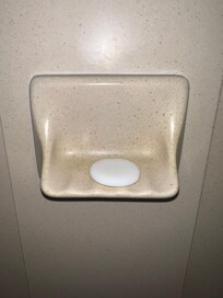 still hair on the soap after they were supposed to remove it