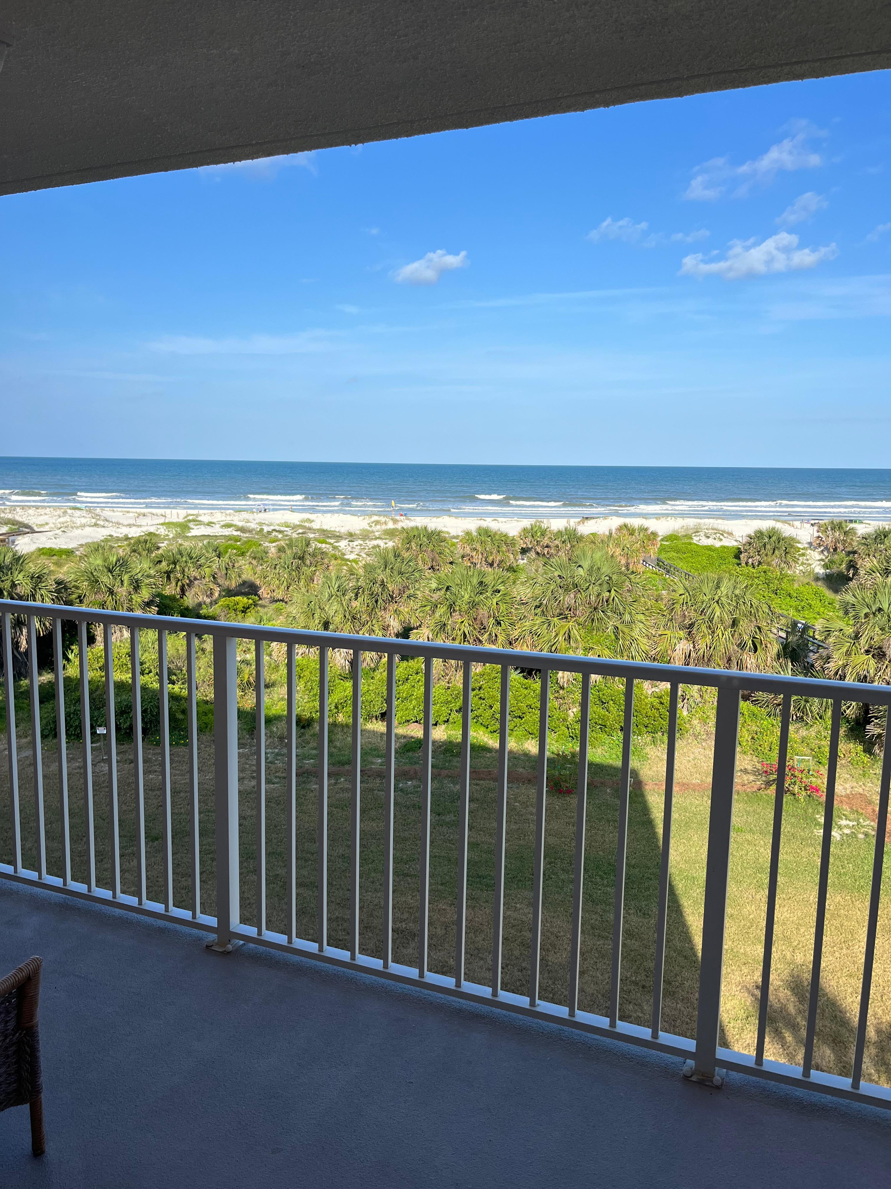The view from the balcony!