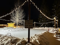 An ice rink for a little puck action!