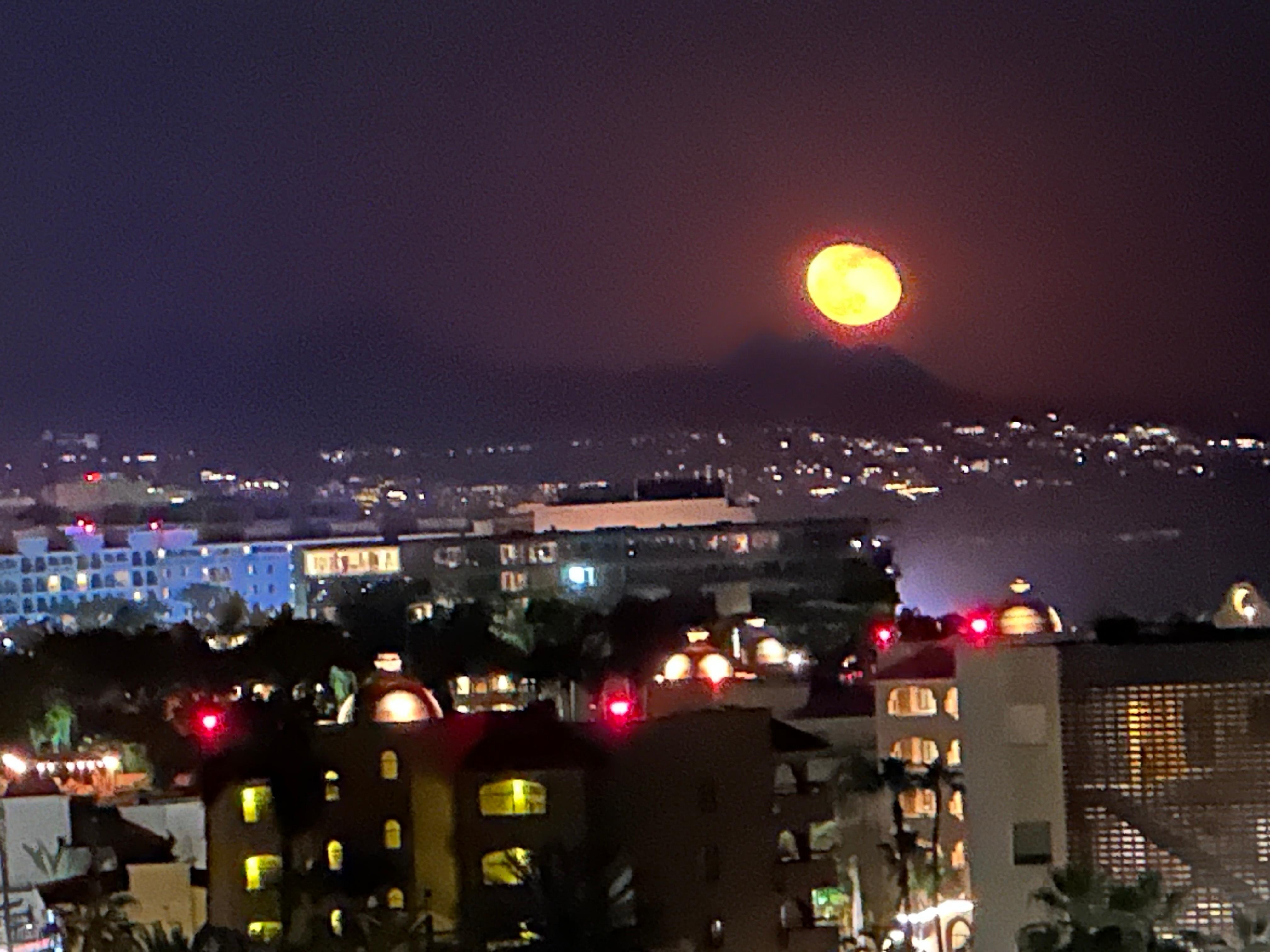Moonrise over San Jose