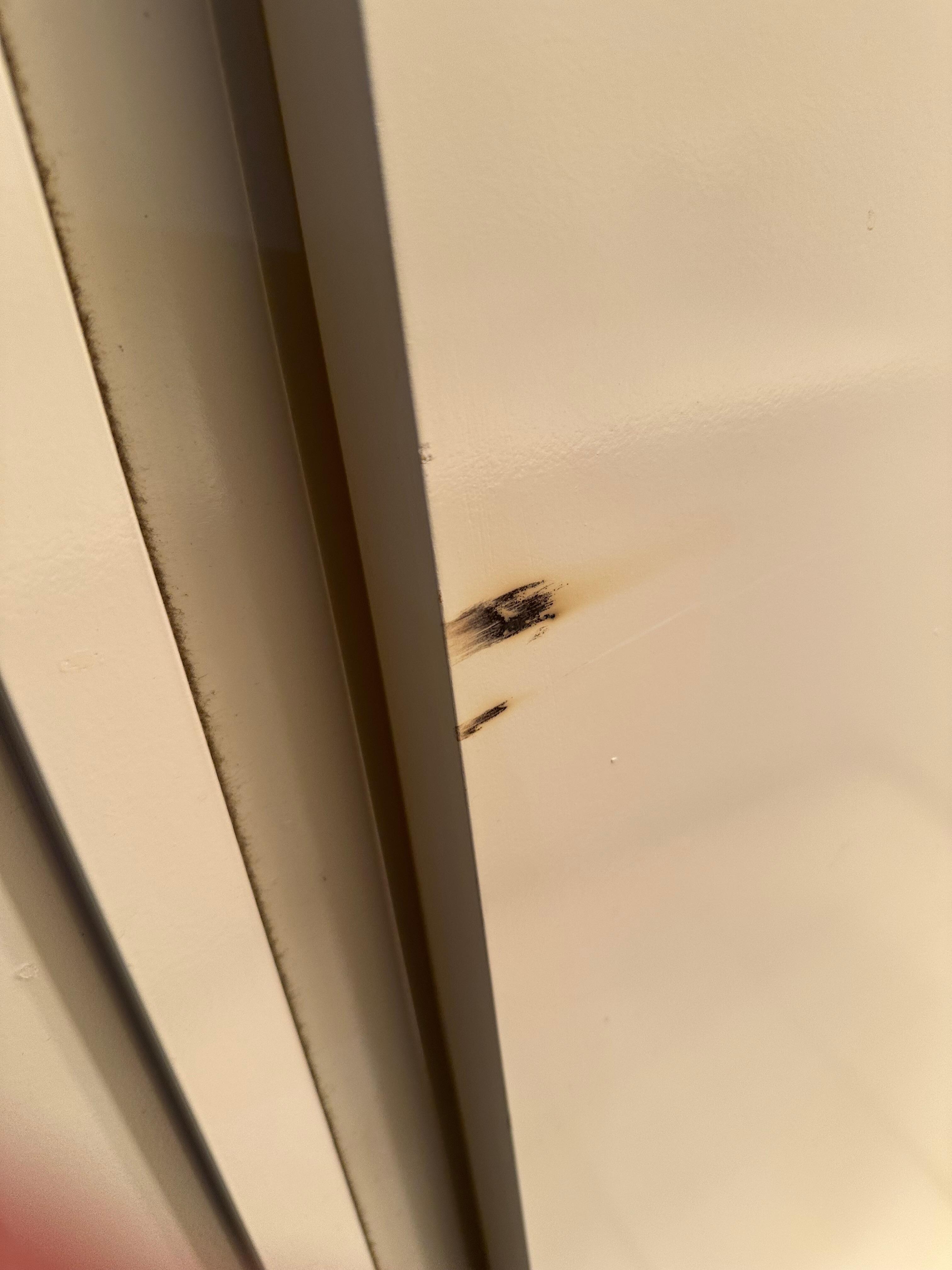 Burn on door