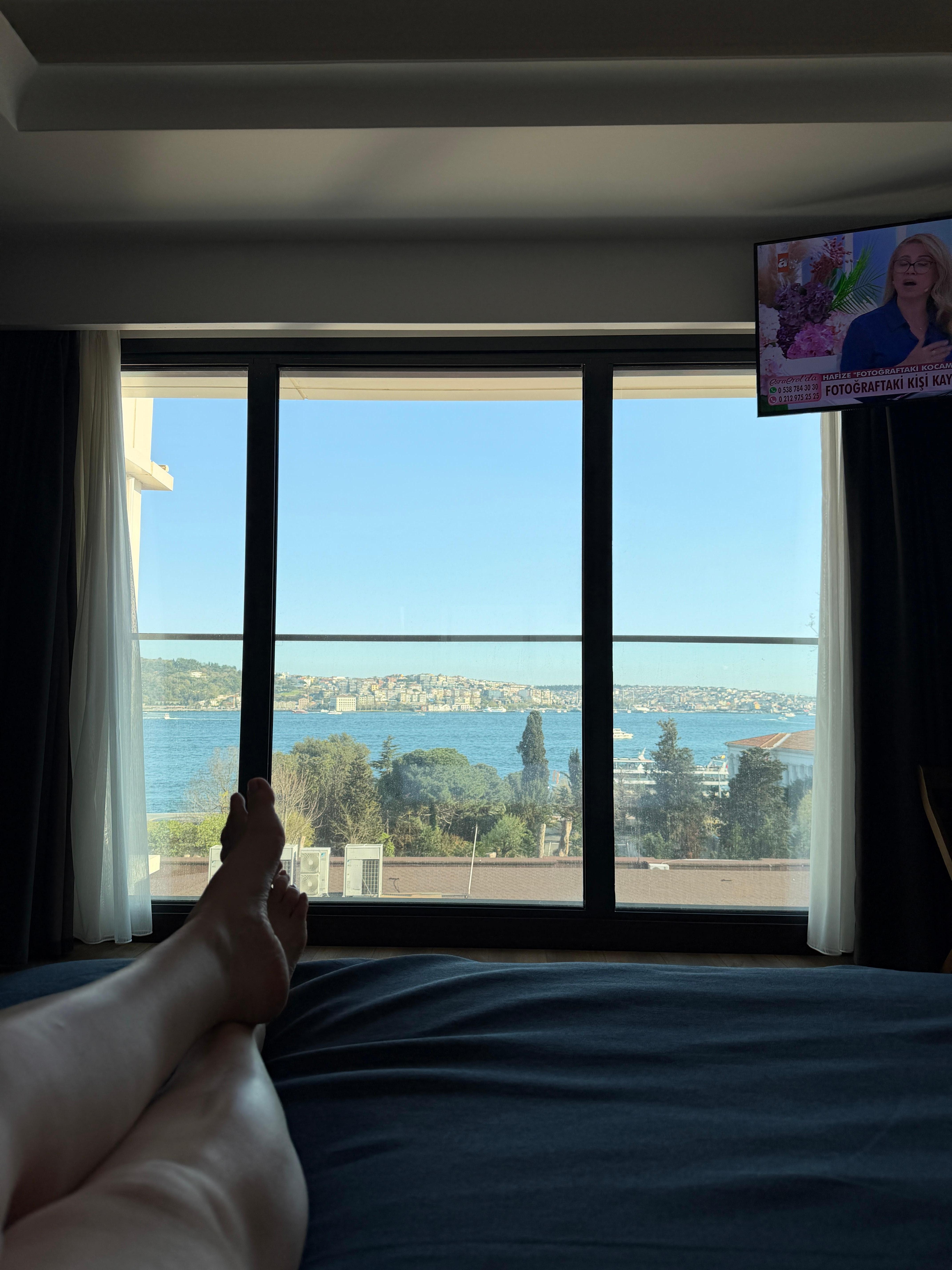 from the bed