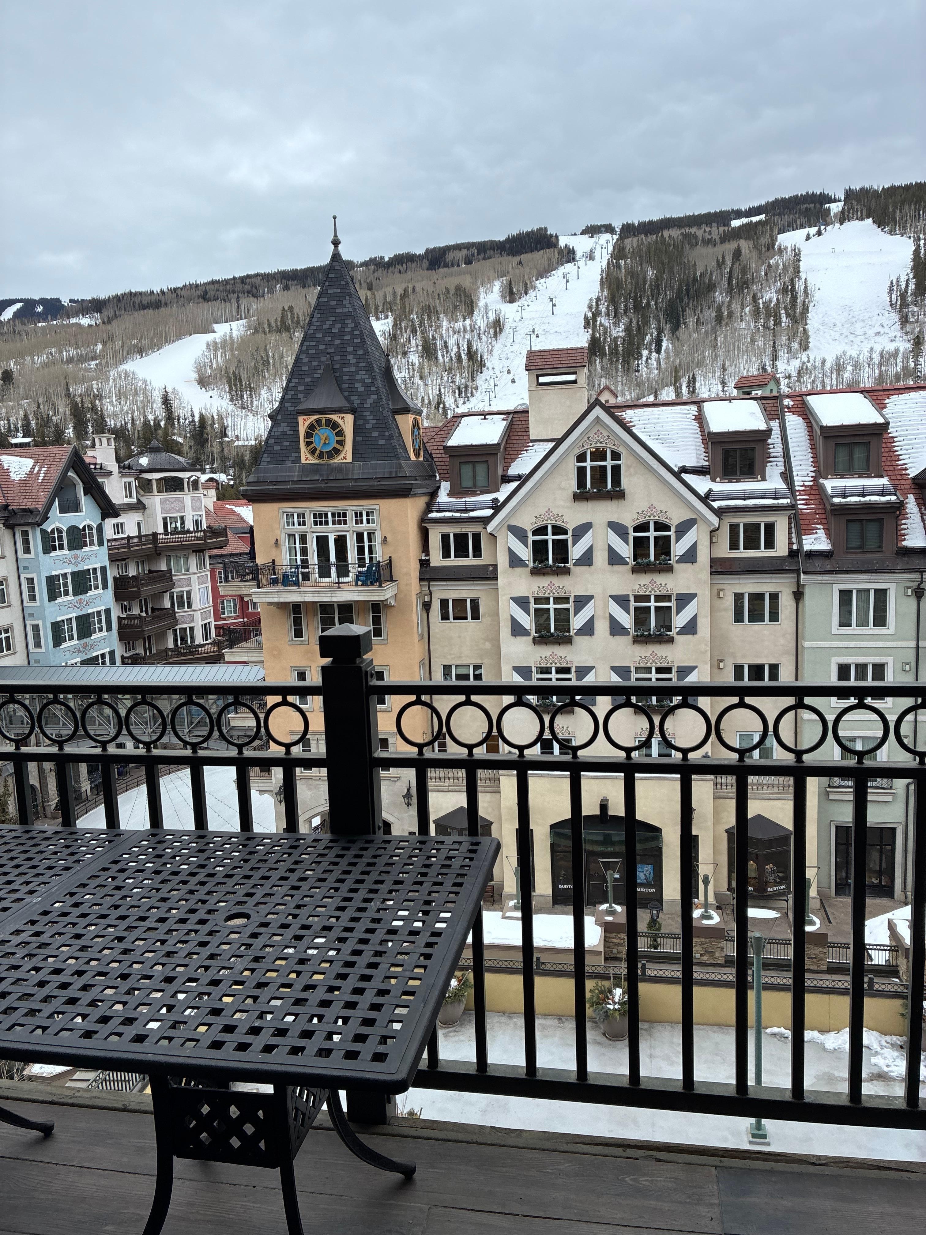 Our view from kitchen and living area