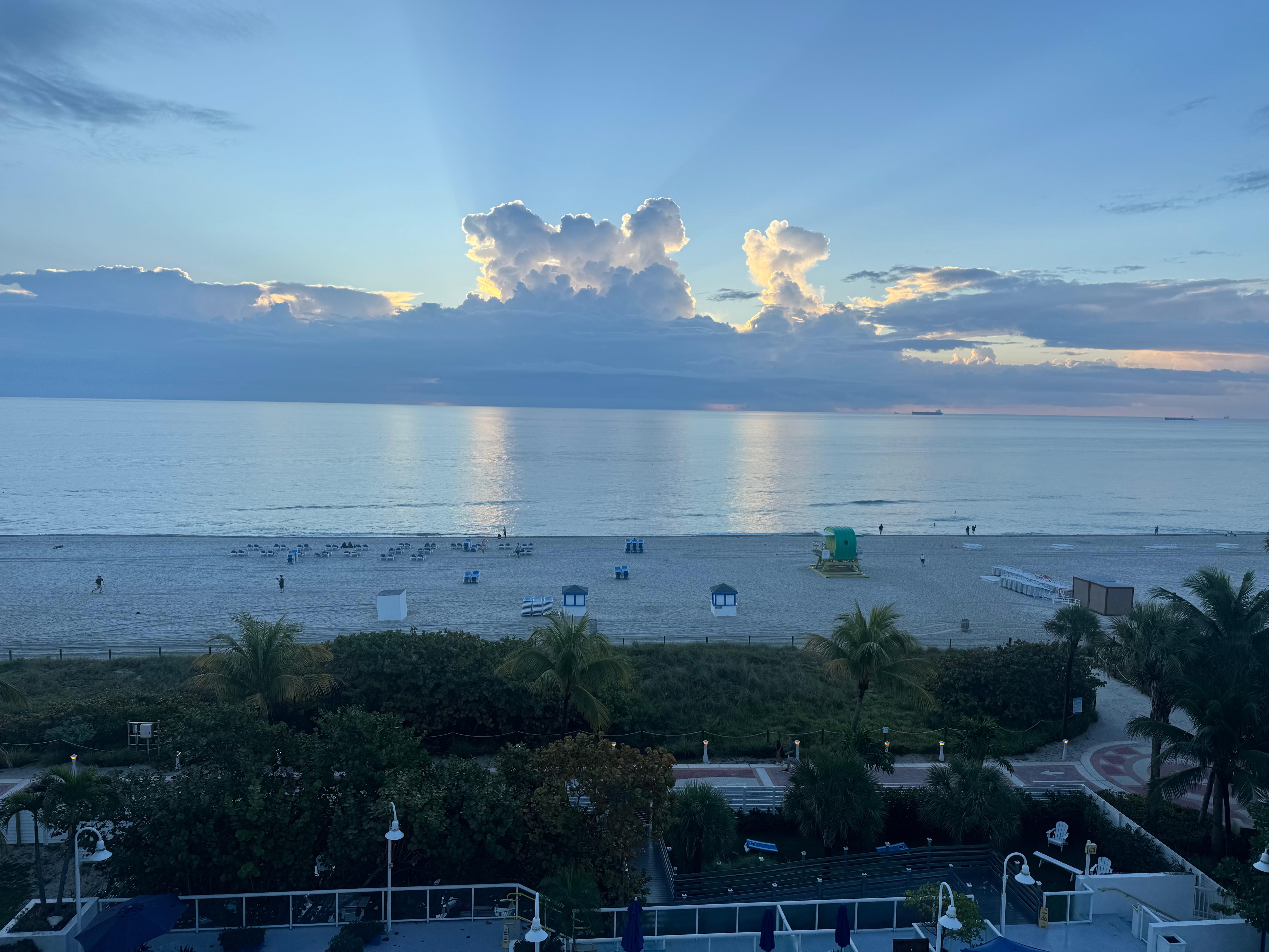 The veiw from our hotel room was beautiful. Watching the sun come up from the balcony view was awesome 