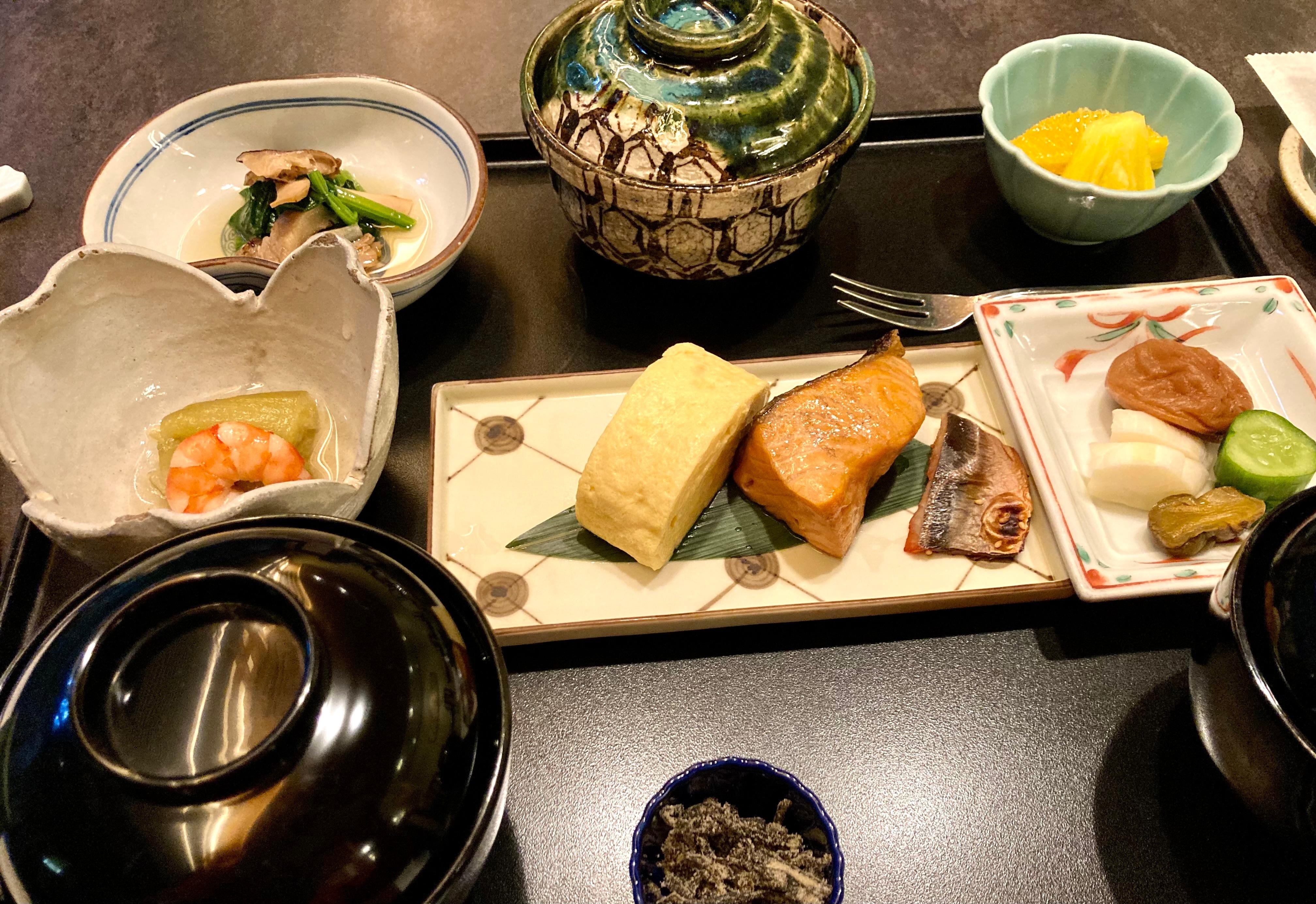 Japanese set breakfast, beautiful and delicious!