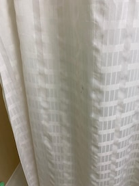 Black mark on shower curtain
