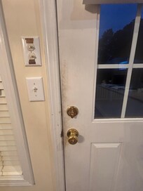 Dirt around most doors.