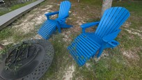 Poison ivy on outdoor furniture
