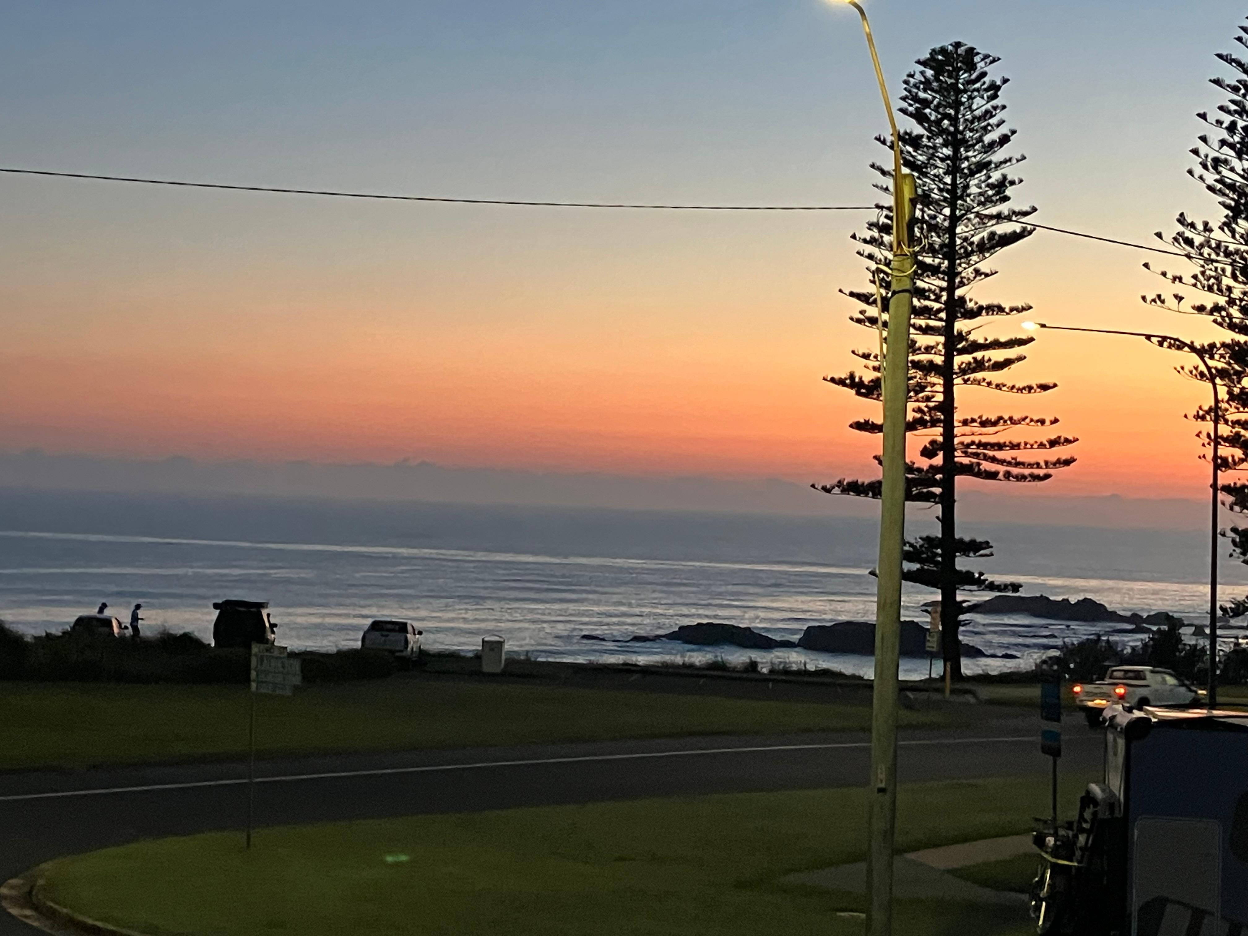 View from our balcony in the morning.