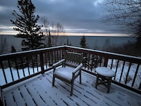 Lake was close enough to hear waves crashing on the shore