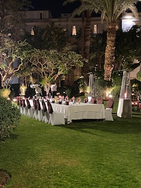 Private dining at the bbq area