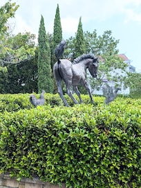 Misty statue on Chincoteague