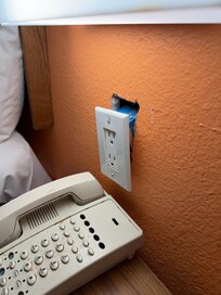 Outlet coming out of wall