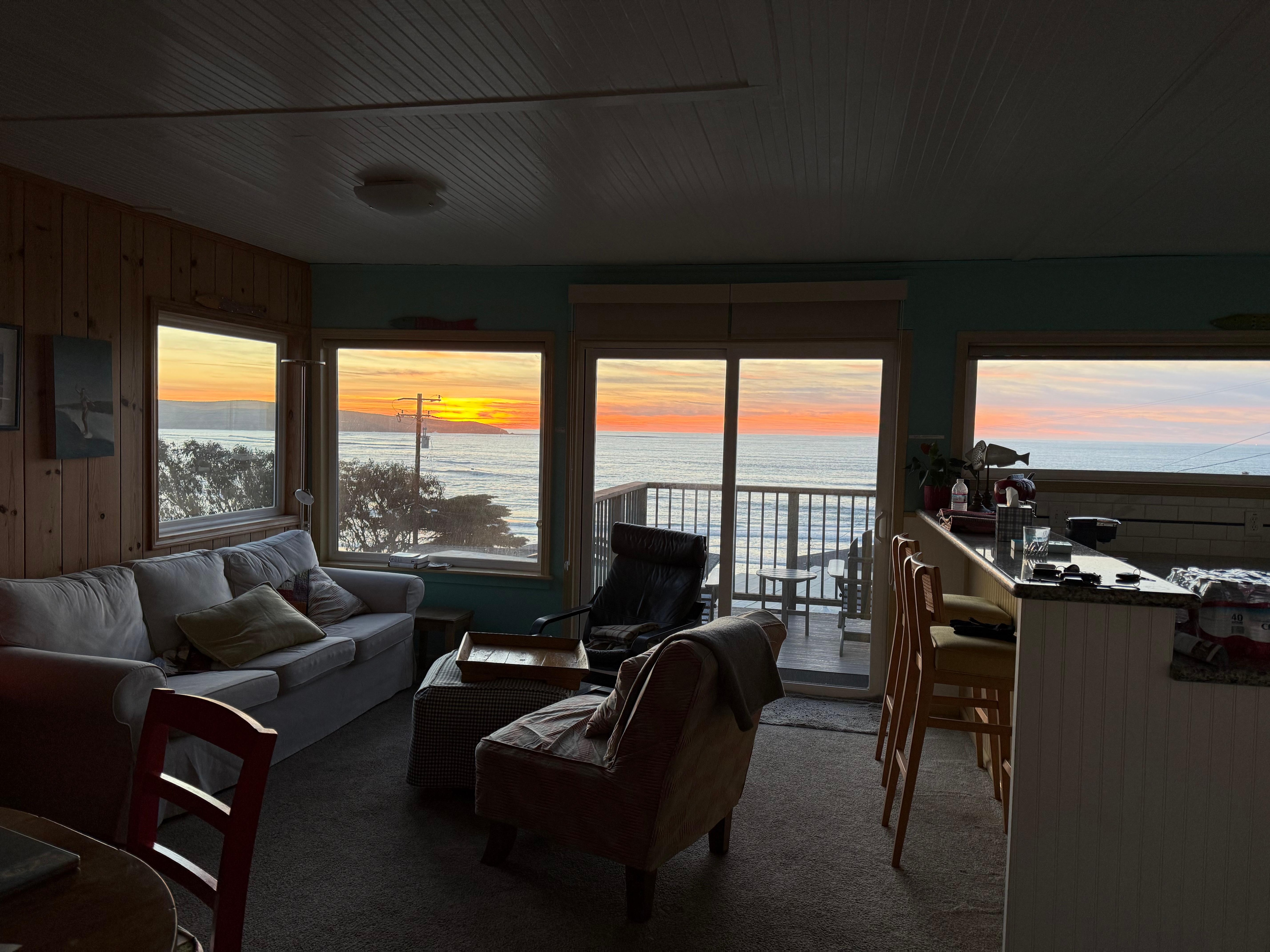 Sunset from living room.