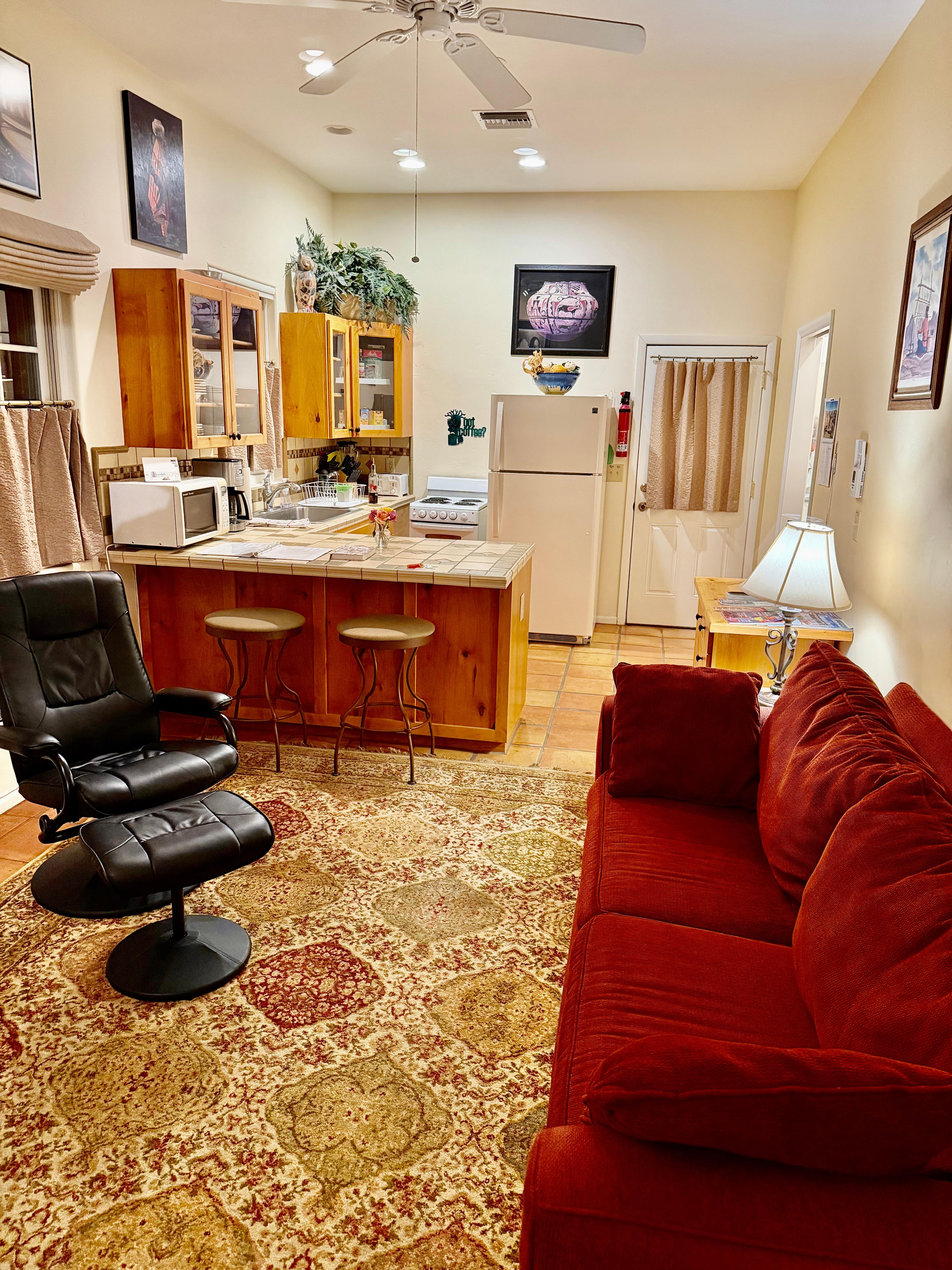 Entry view to casita