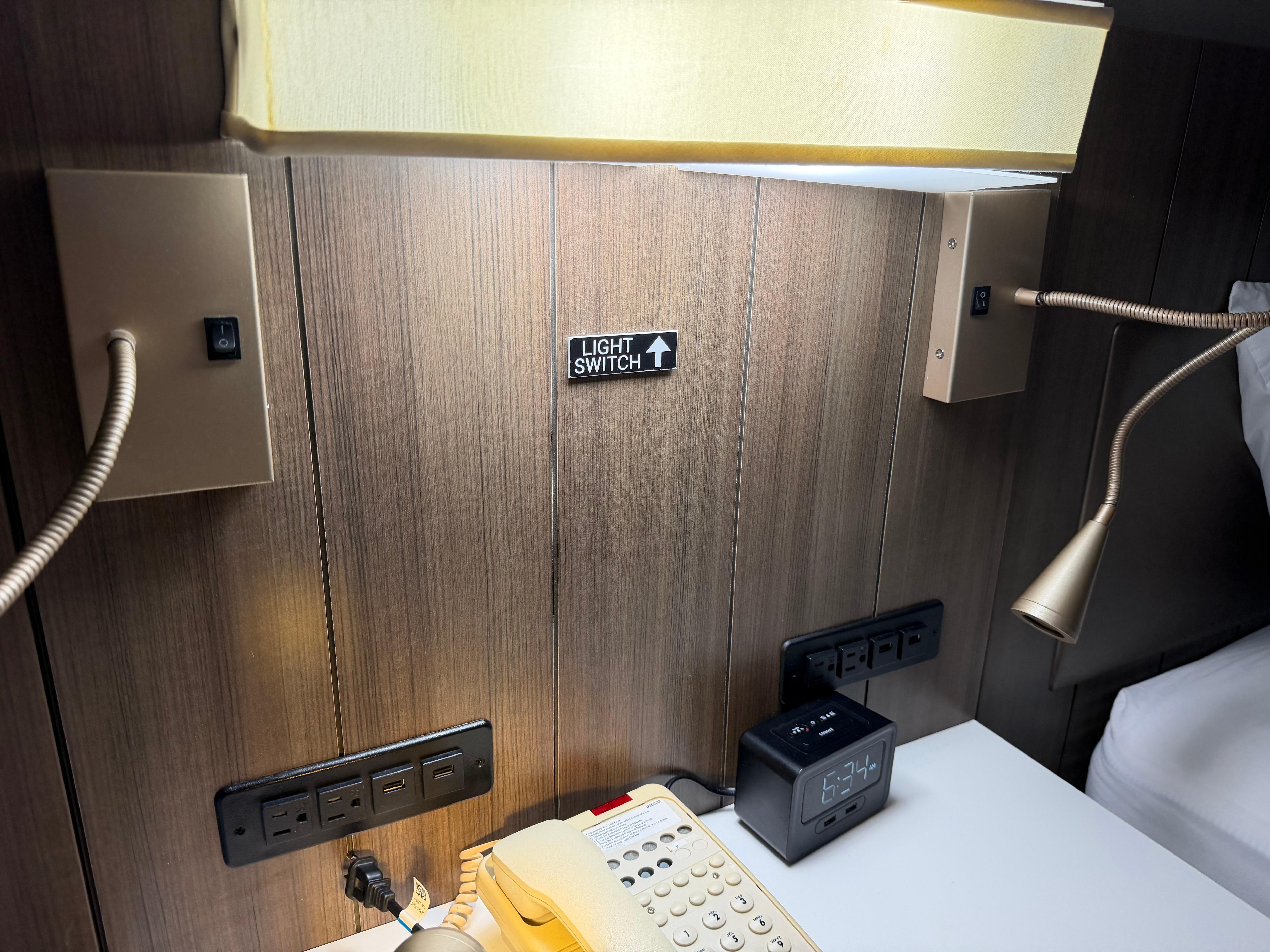 One of the lights was broken 