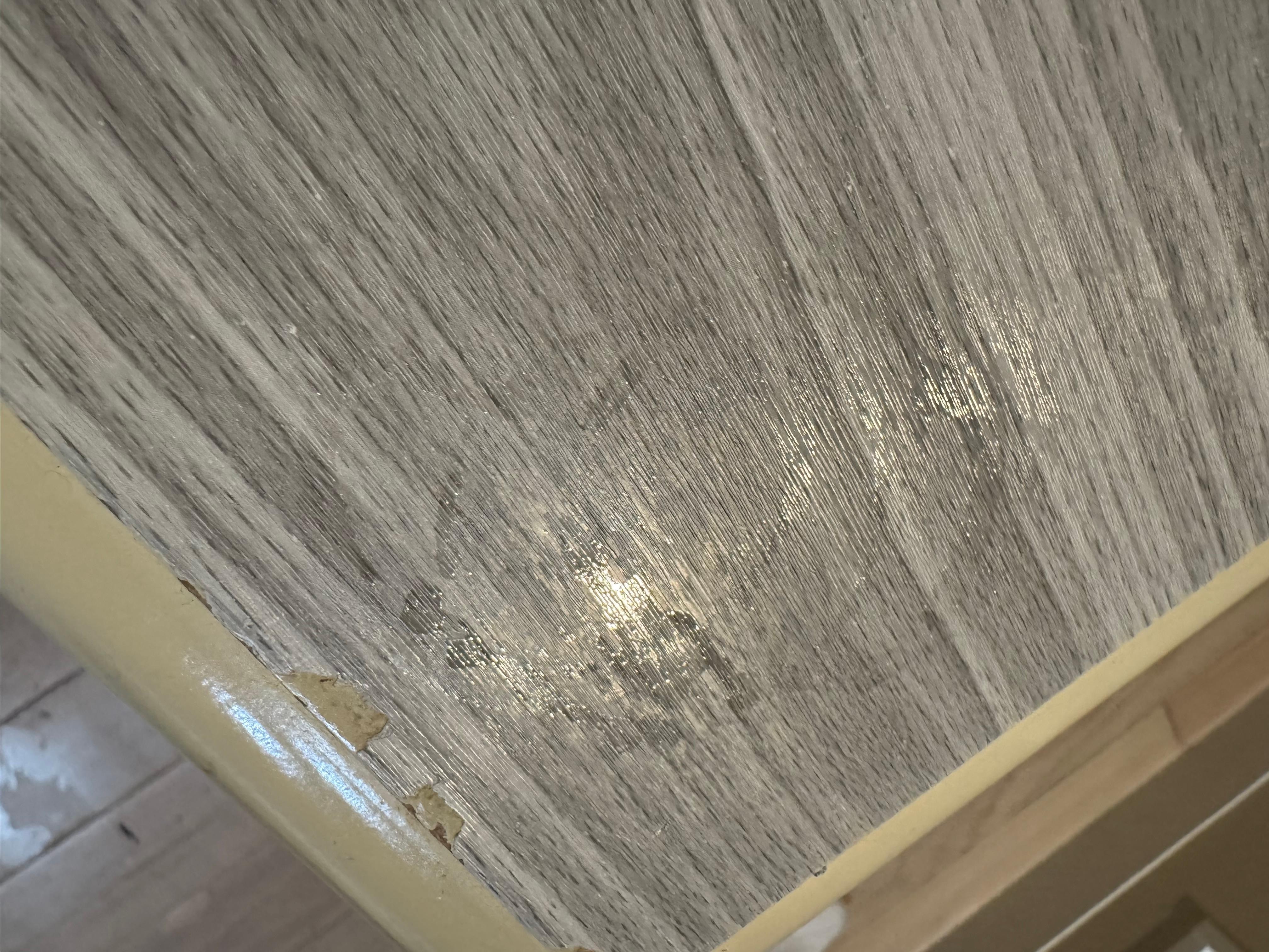 Drink stains on desk