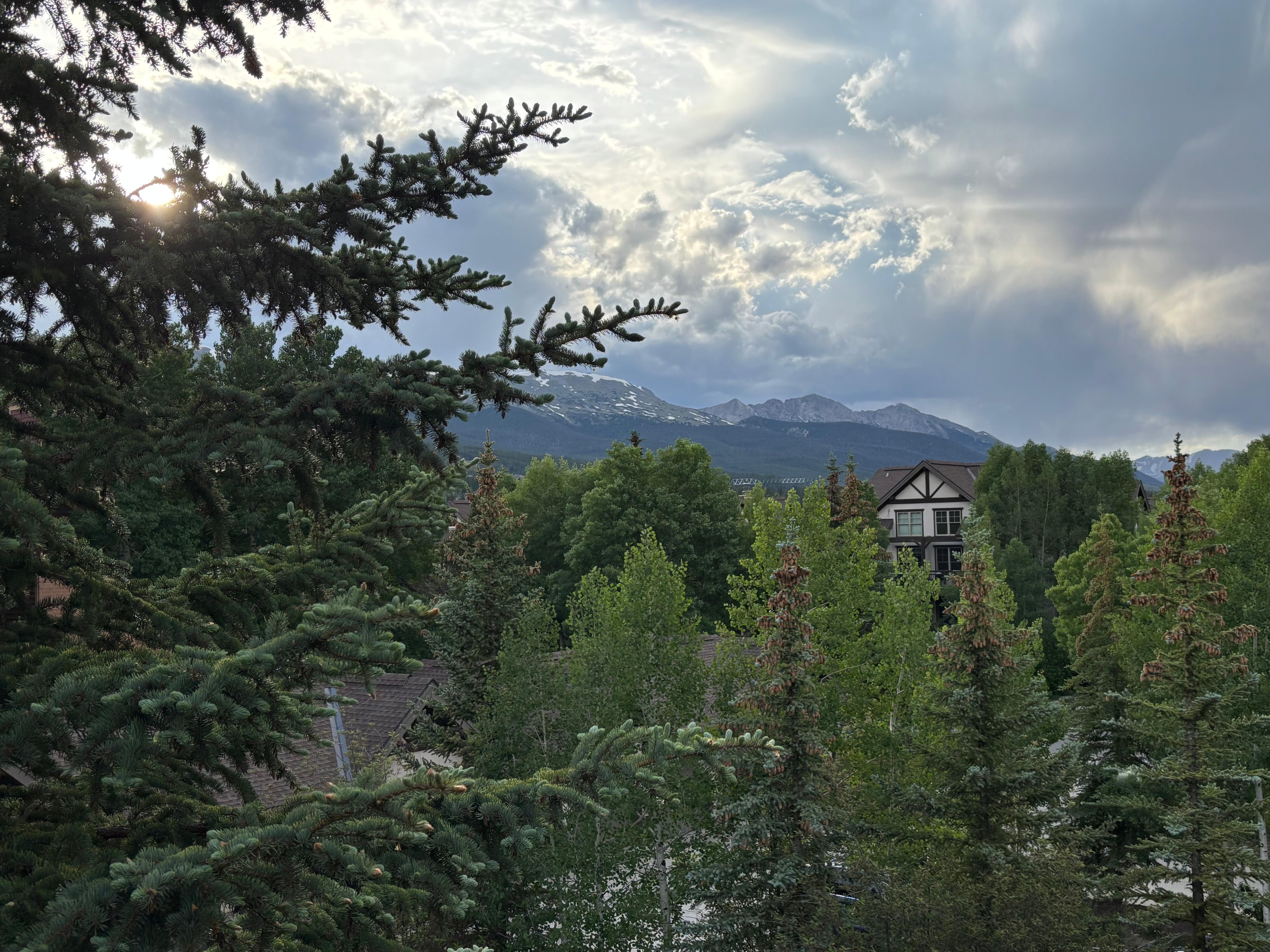 View from the balcony looking north