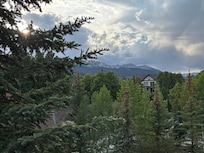 View from the balcony looking north