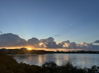 Sunrise from the path by the house