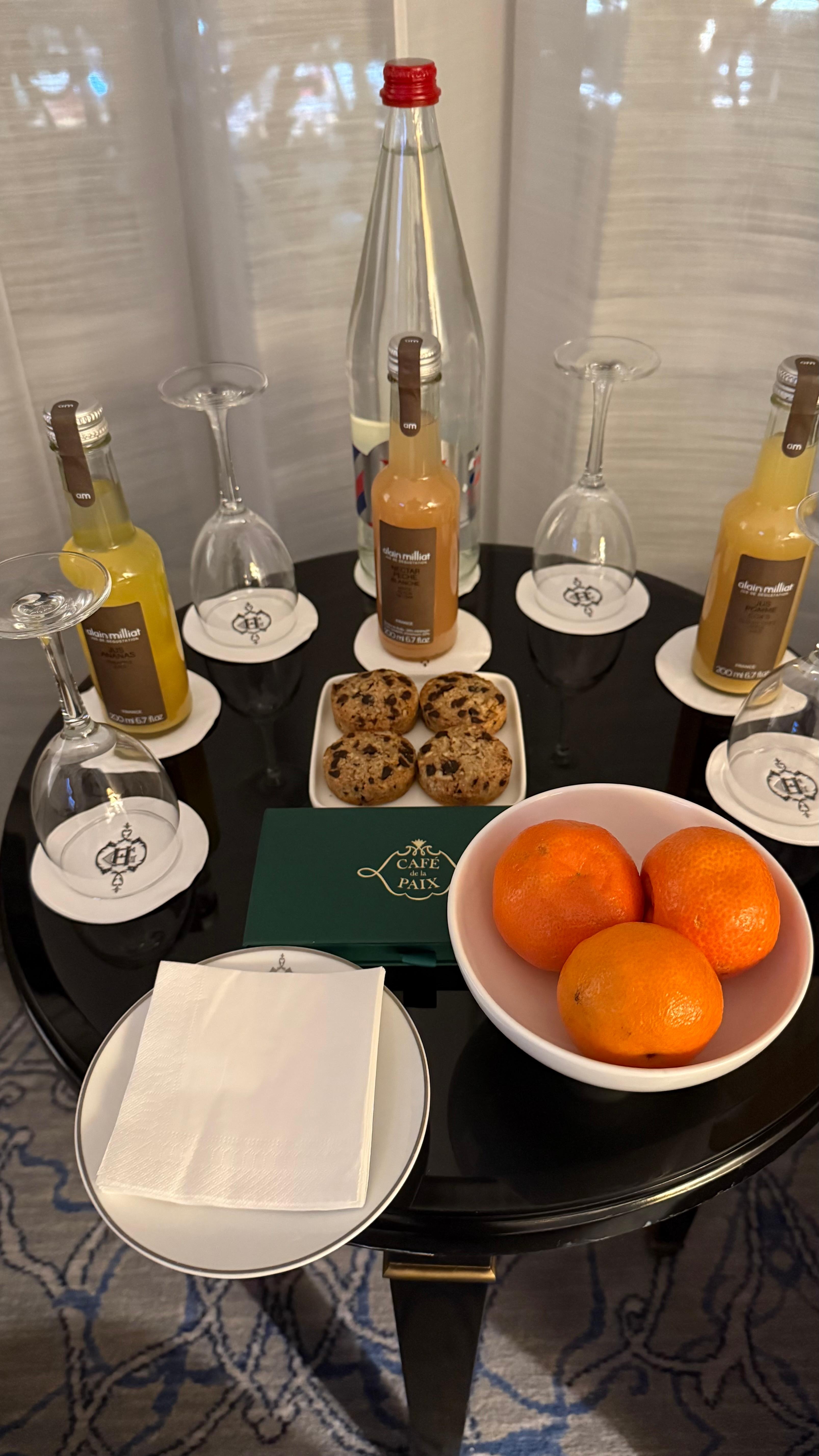 Recibimiento en la habitación 