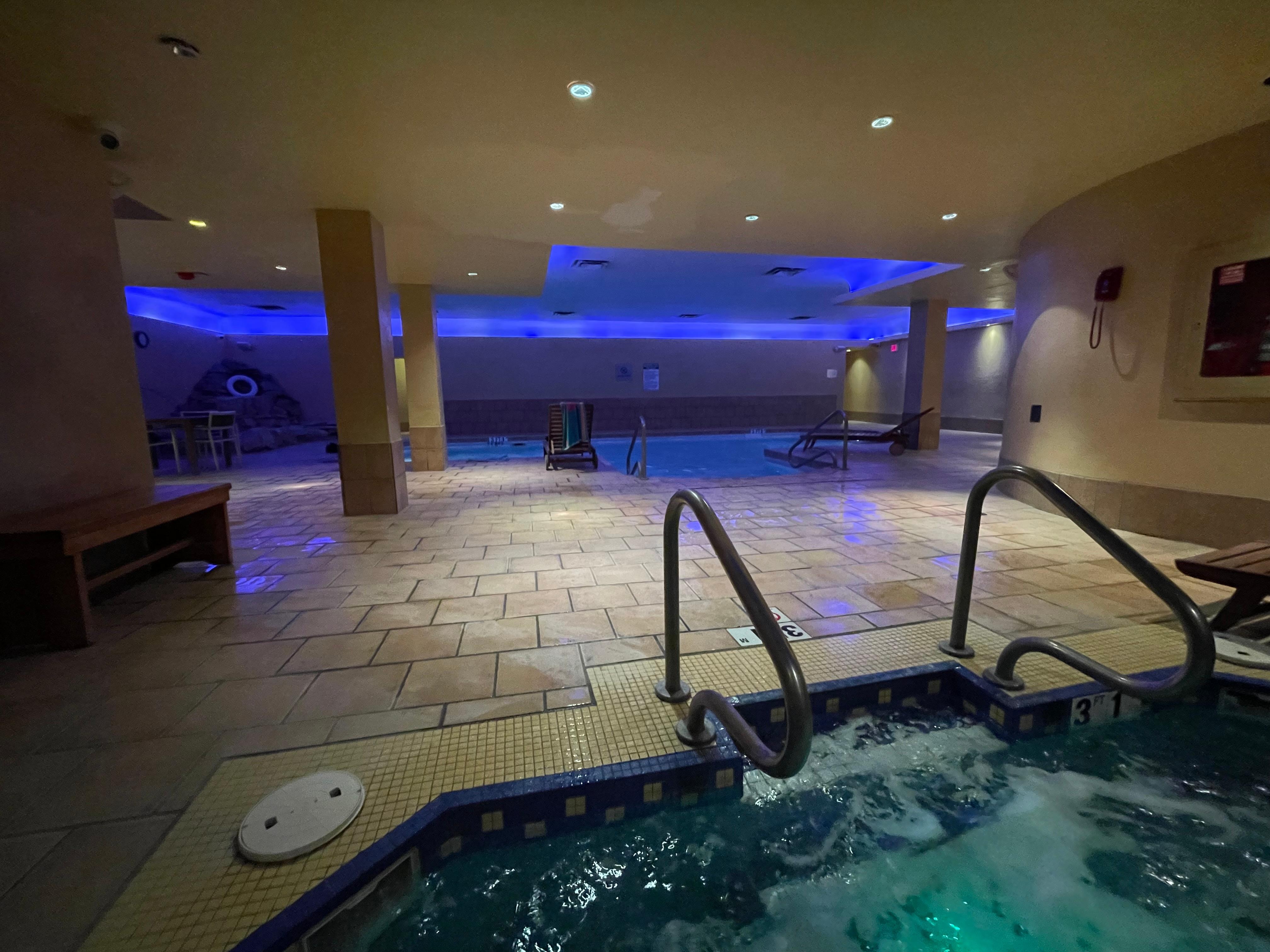 View from the hot tub.  No jets but perfect temp 