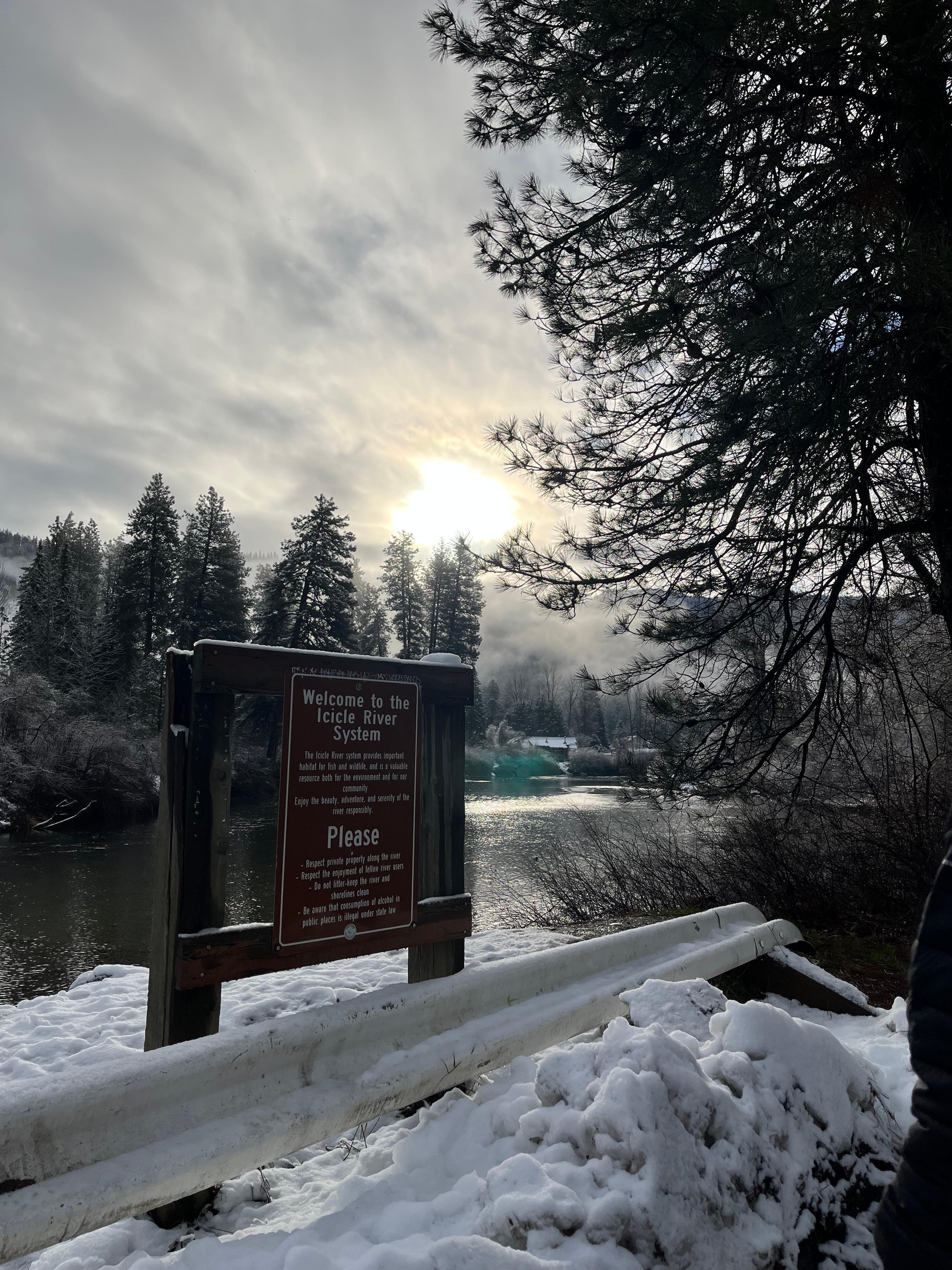 Creek at end of road 