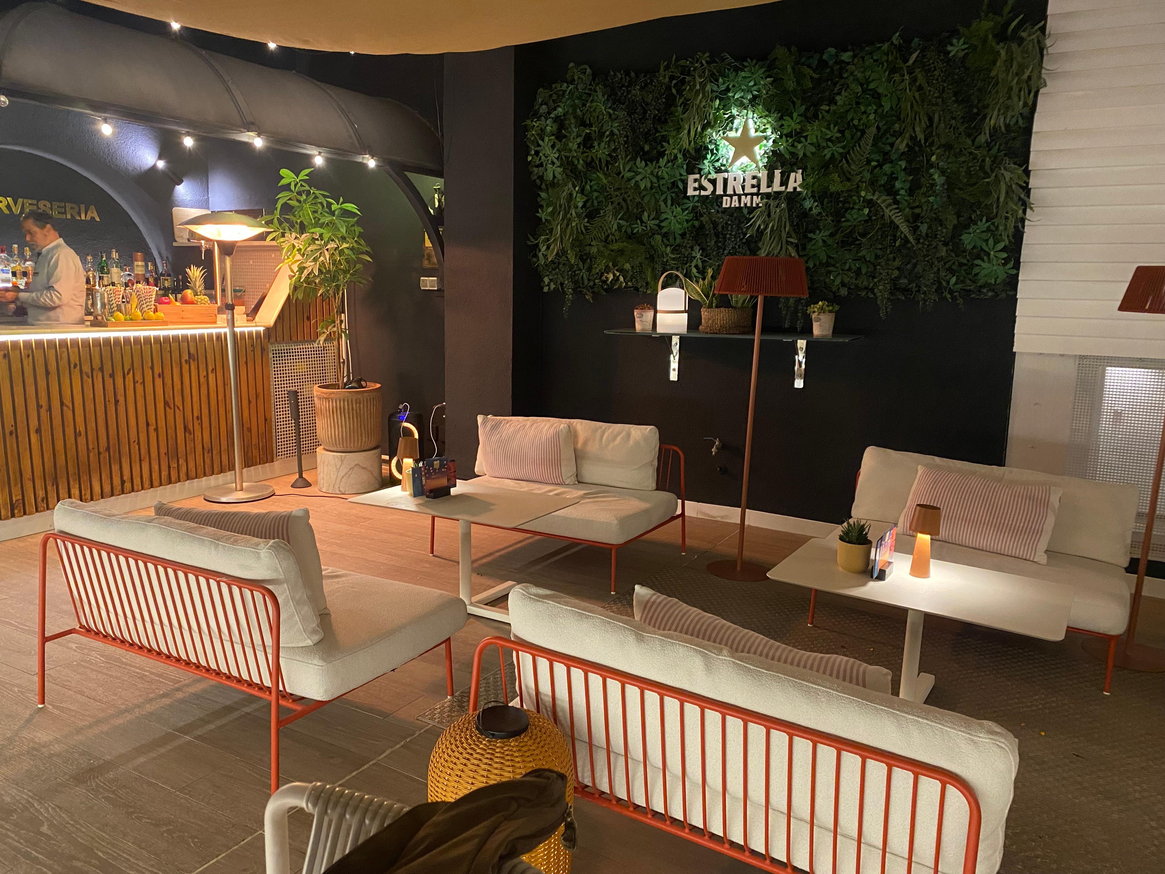 The rooftop bar. Great bartender, music and cava. 