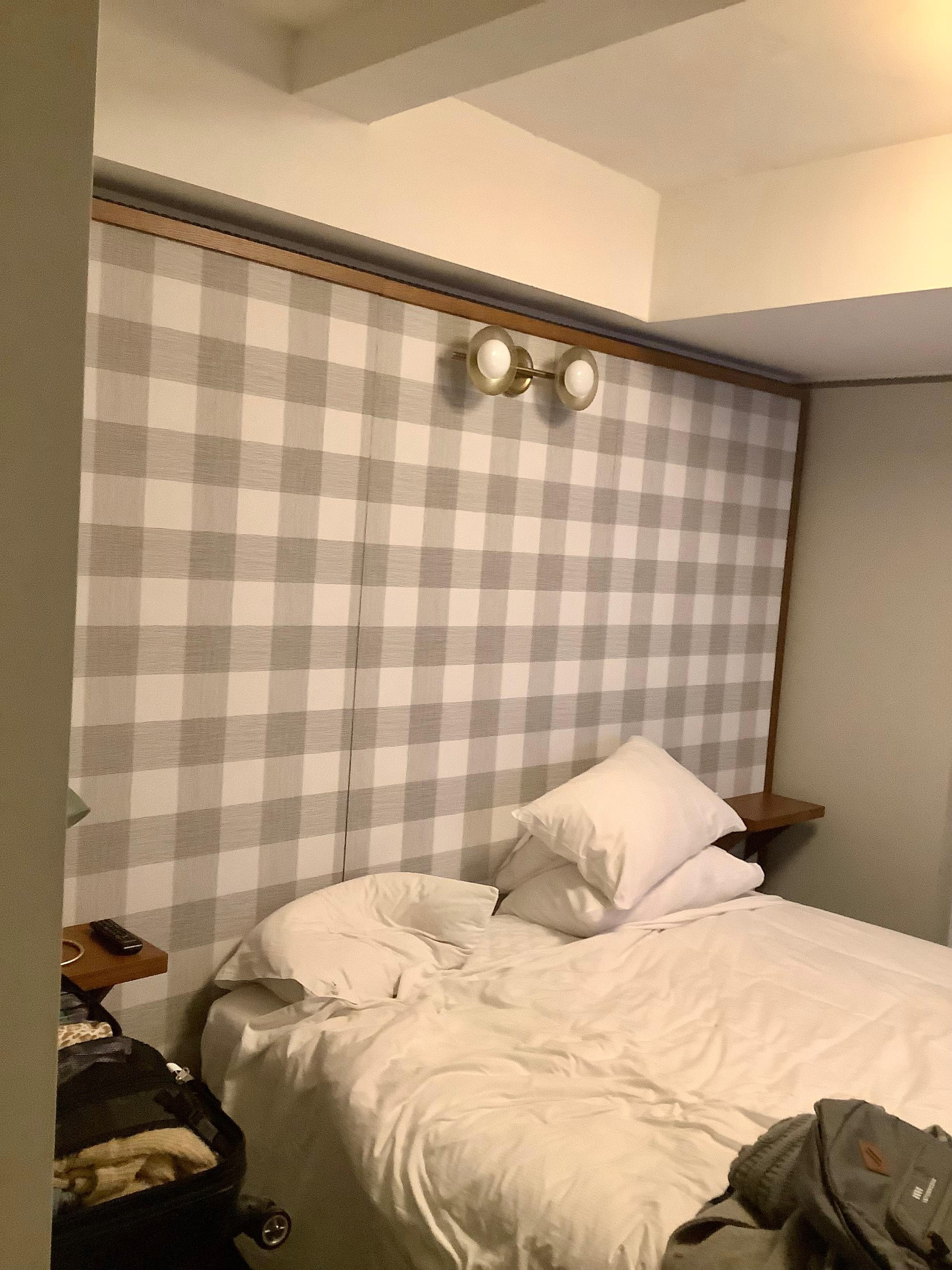 Outdated look but the bed was comfortable and clean