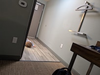 Toddler loves the pool so much that he lays on the ground by our door until it opens.