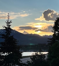 Sunset from the balcony.