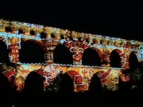Spectacle lumière le pont du gard