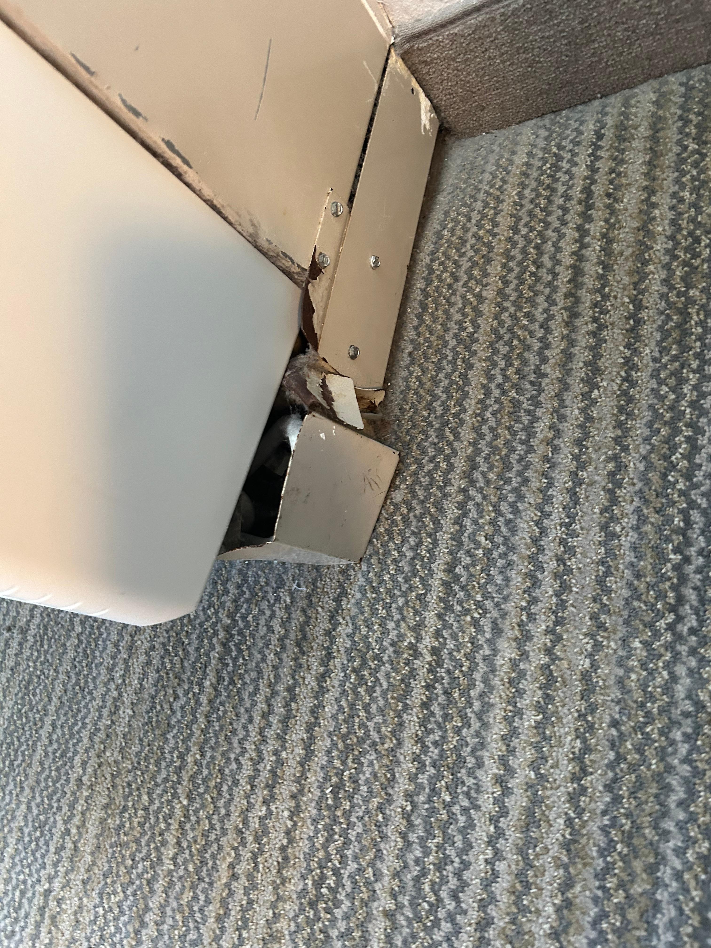 The ac unit under the window