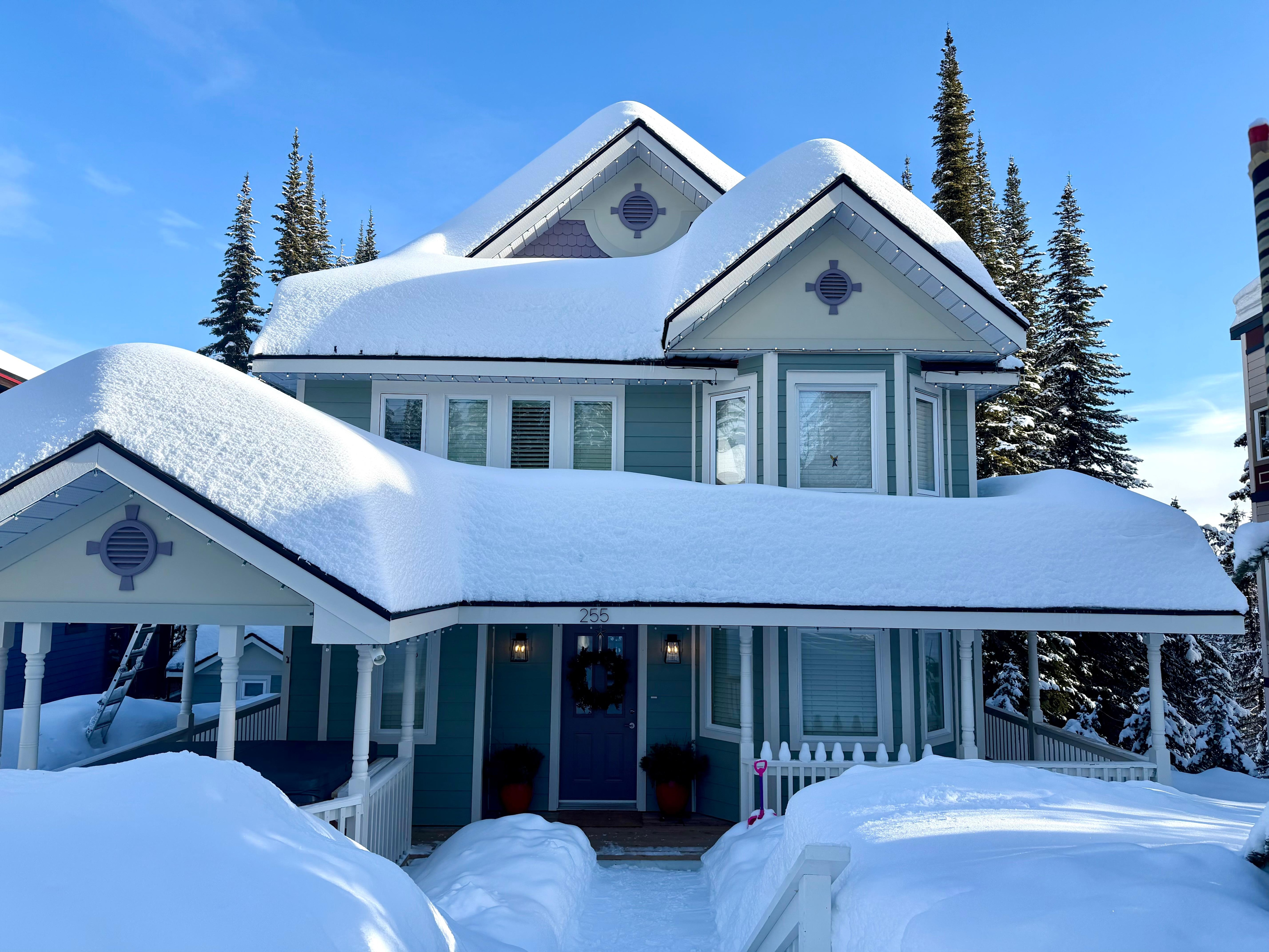 Outside of house - suite round the side and down stairs 