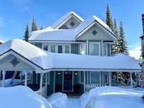 Outside of house - suite round the side and down stairs