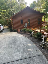 Driveway into the cabin