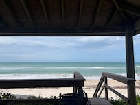 View from covered beach access