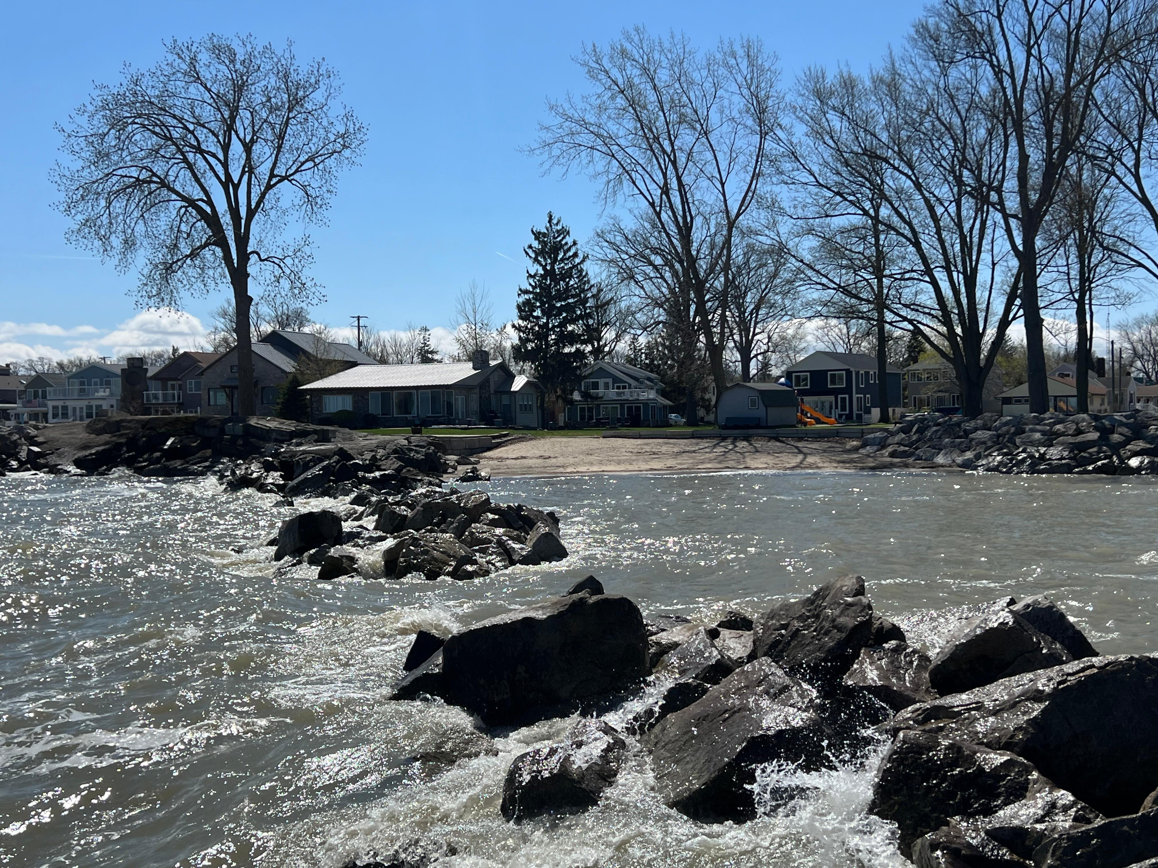 View from the pier toward the house 
April 2026