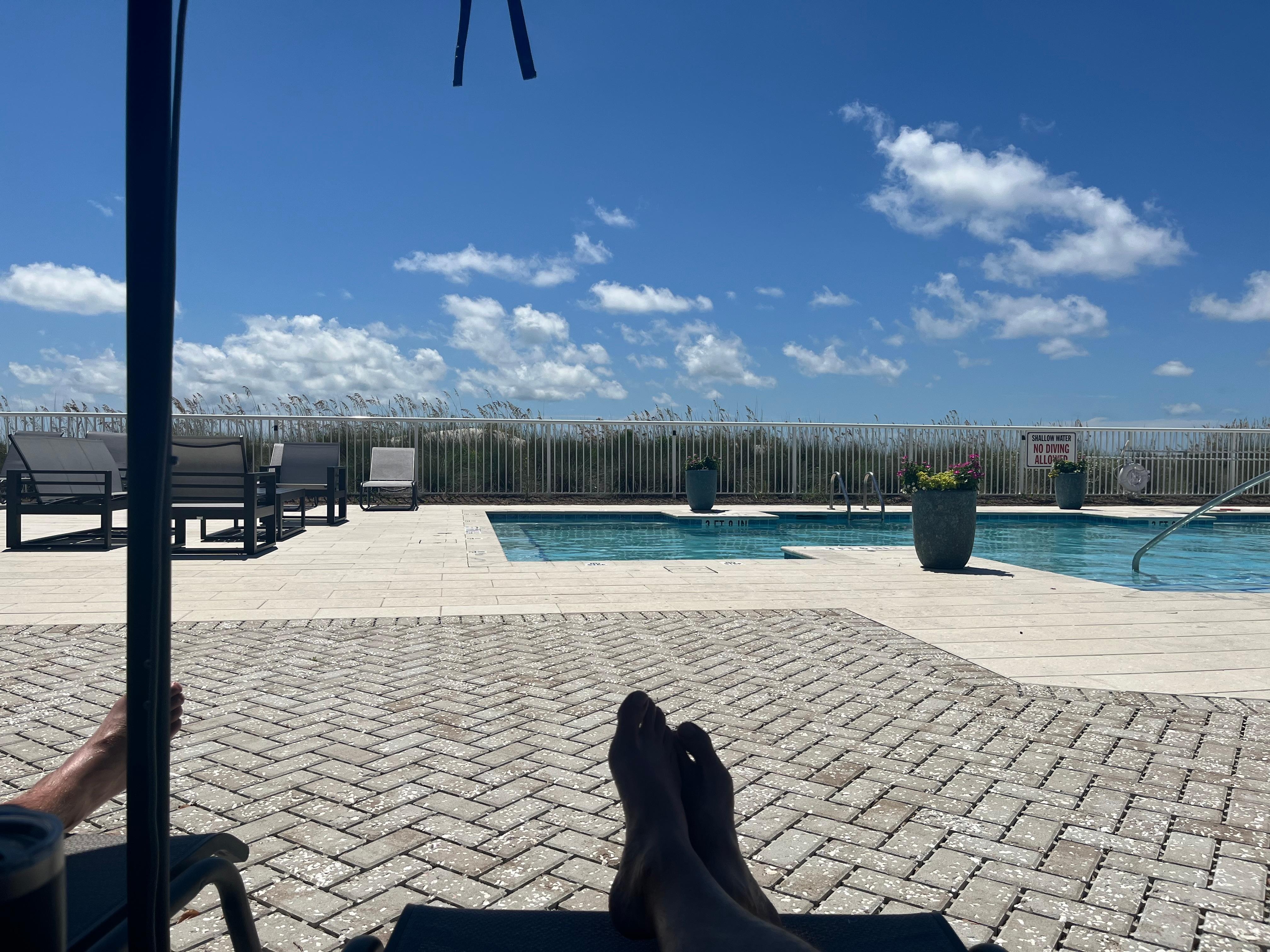 Chilling at serenity pool!