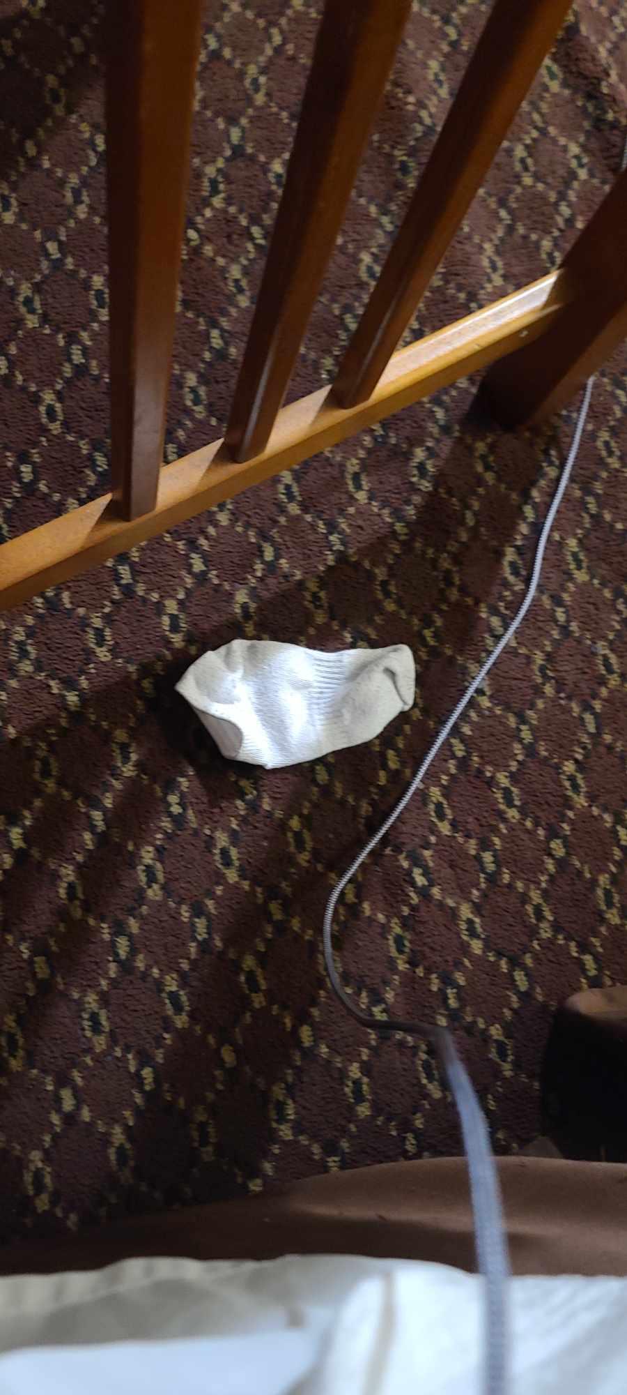 The mysterious sock.